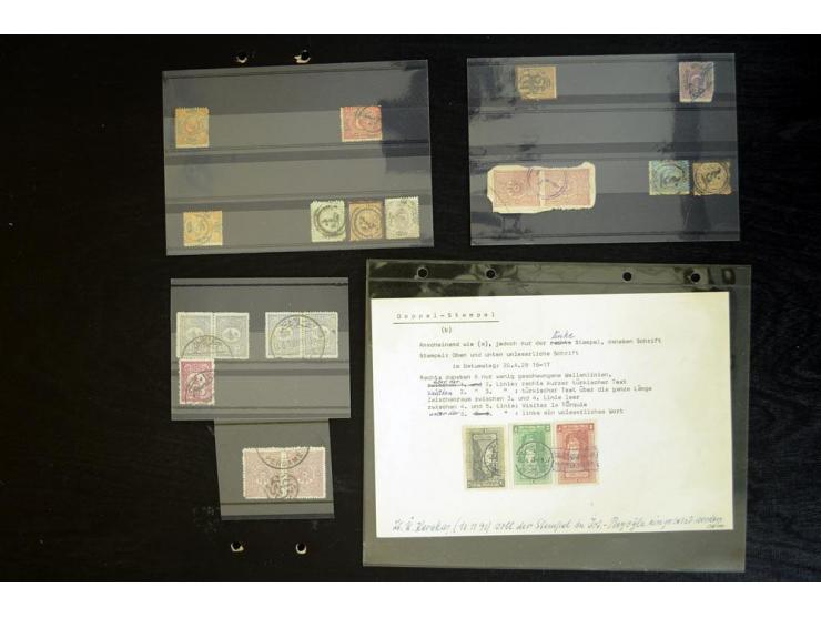1865/1920,  Stempelsammlung nach Spezialkatalog Brand-Ceylan im Yvert-Album. Über 1500 sehr saubere klare Stempel meist auf M