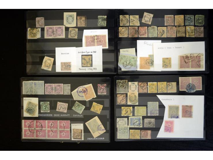 1865/1920,  Stempelsammlung nach Spezialkatalog Brand-Ceylan im Yvert-Album. Über 1500 sehr saubere klare Stempel meist auf M