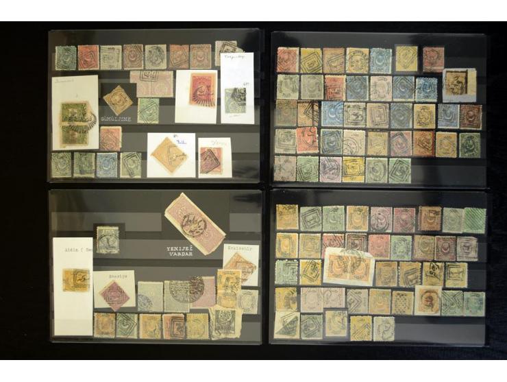 1865/1920,  Stempelsammlung nach Spezialkatalog Brand-Ceylan im Yvert-Album. Über 1500 sehr saubere klare Stempel meist auf M