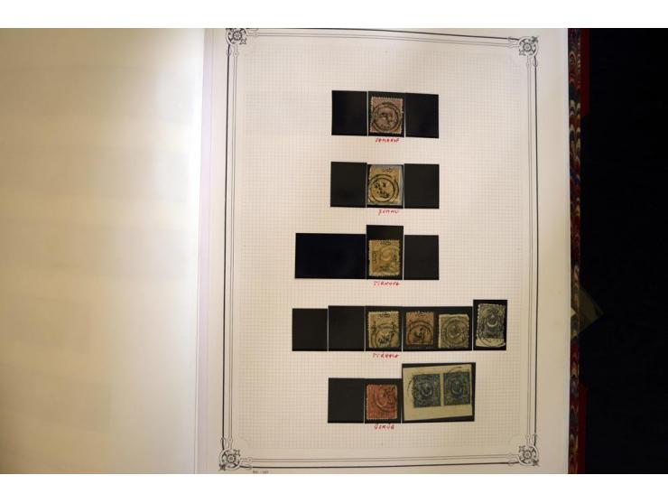 1865/1920,  Stempelsammlung nach Spezialkatalog Brand-Ceylan im Yvert-Album. Über 1500 sehr saubere klare Stempel meist auf M