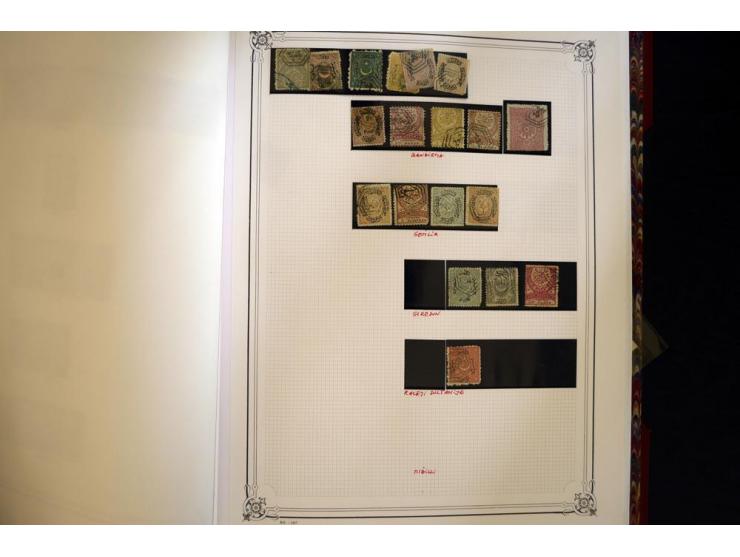1865/1920,  Stempelsammlung nach Spezialkatalog Brand-Ceylan im Yvert-Album. Über 1500 sehr saubere klare Stempel meist auf M