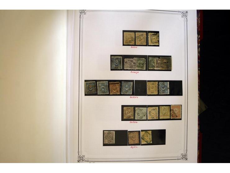 1865/1920,  Stempelsammlung nach Spezialkatalog Brand-Ceylan im Yvert-Album. Über 1500 sehr saubere klare Stempel meist auf M