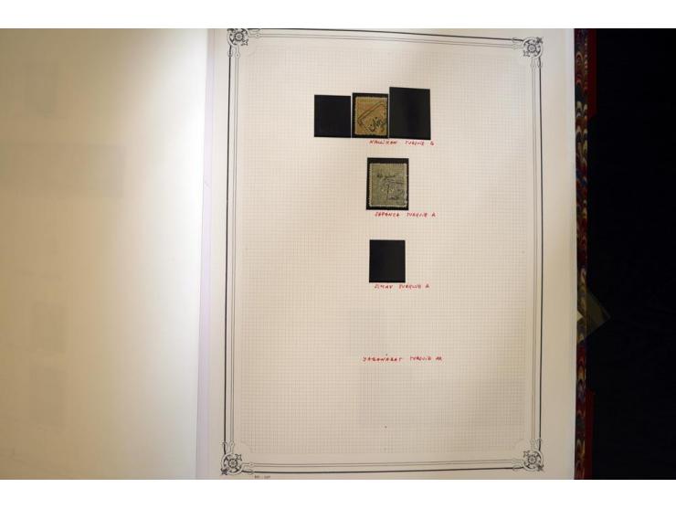 1865/1920,  Stempelsammlung nach Spezialkatalog Brand-Ceylan im Yvert-Album. Über 1500 sehr saubere klare Stempel meist auf M