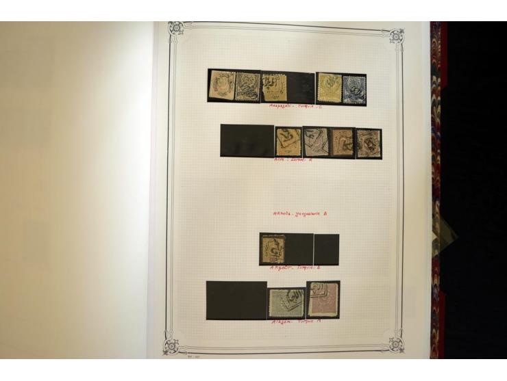 1865/1920,  Stempelsammlung nach Spezialkatalog Brand-Ceylan im Yvert-Album. Über 1500 sehr saubere klare Stempel meist auf M