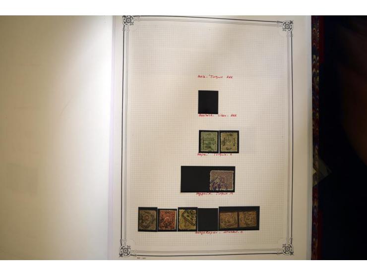 1865/1920,  Stempelsammlung nach Spezialkatalog Brand-Ceylan im Yvert-Album. Über 1500 sehr saubere klare Stempel meist auf M