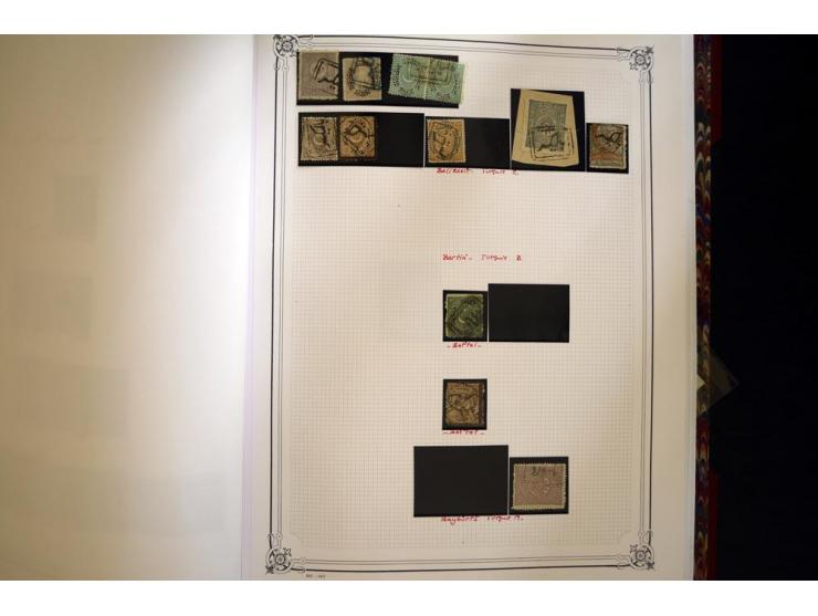 1865/1920,  Stempelsammlung nach Spezialkatalog Brand-Ceylan im Yvert-Album. Über 1500 sehr saubere klare Stempel meist auf M