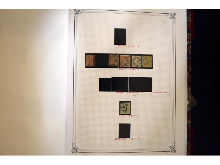 1865/1920,  Stempelsammlung nach Spezialkatalog Brand-Ceylan im Yvert-Album. Über 1500 sehr saubere klare Stempel meist auf M
