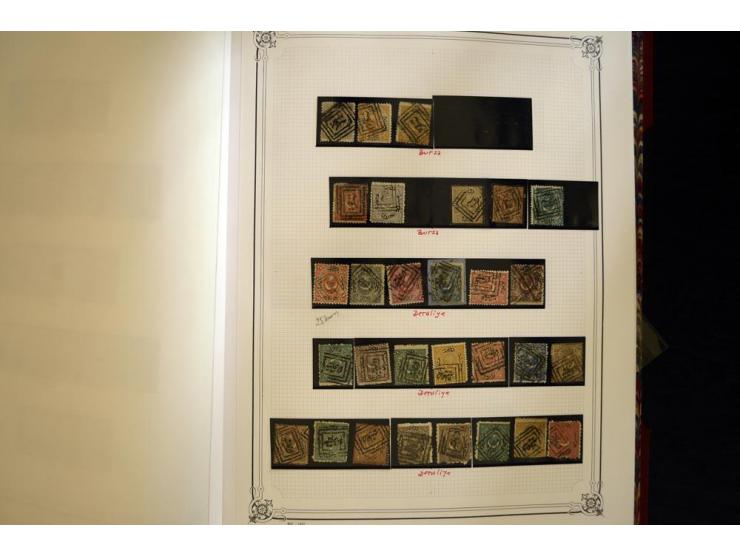 1865/1920,  Stempelsammlung nach Spezialkatalog Brand-Ceylan im Yvert-Album. Über 1500 sehr saubere klare Stempel meist auf M