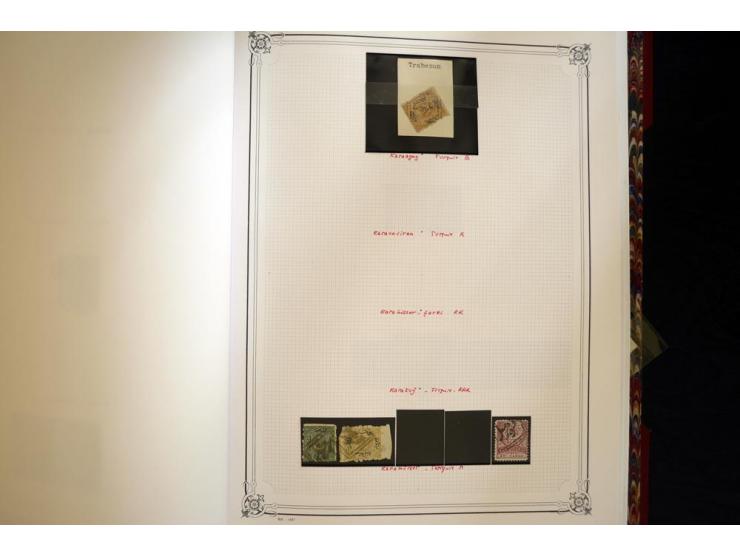 1865/1920,  Stempelsammlung nach Spezialkatalog Brand-Ceylan im Yvert-Album. Über 1500 sehr saubere klare Stempel meist auf M