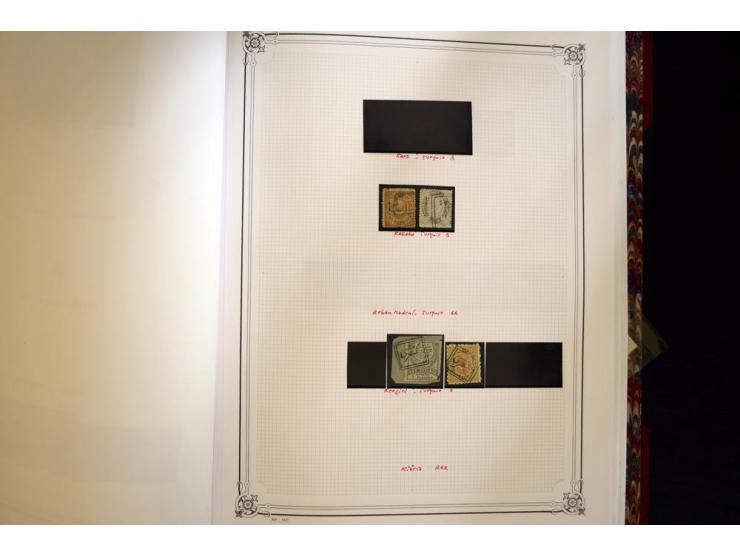 1865/1920,  Stempelsammlung nach Spezialkatalog Brand-Ceylan im Yvert-Album. Über 1500 sehr saubere klare Stempel meist auf M