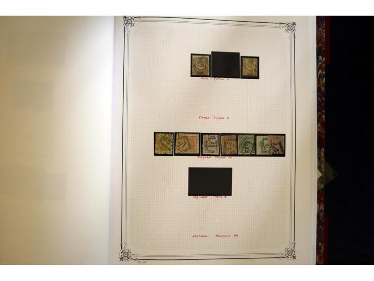 1865/1920,  Stempelsammlung nach Spezialkatalog Brand-Ceylan im Yvert-Album. Über 1500 sehr saubere klare Stempel meist auf M
