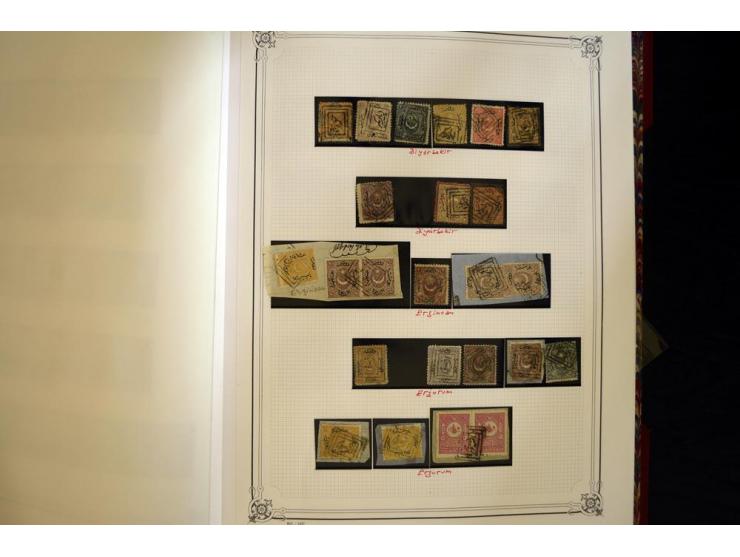 1865/1920,  Stempelsammlung nach Spezialkatalog Brand-Ceylan im Yvert-Album. Über 1500 sehr saubere klare Stempel meist auf M