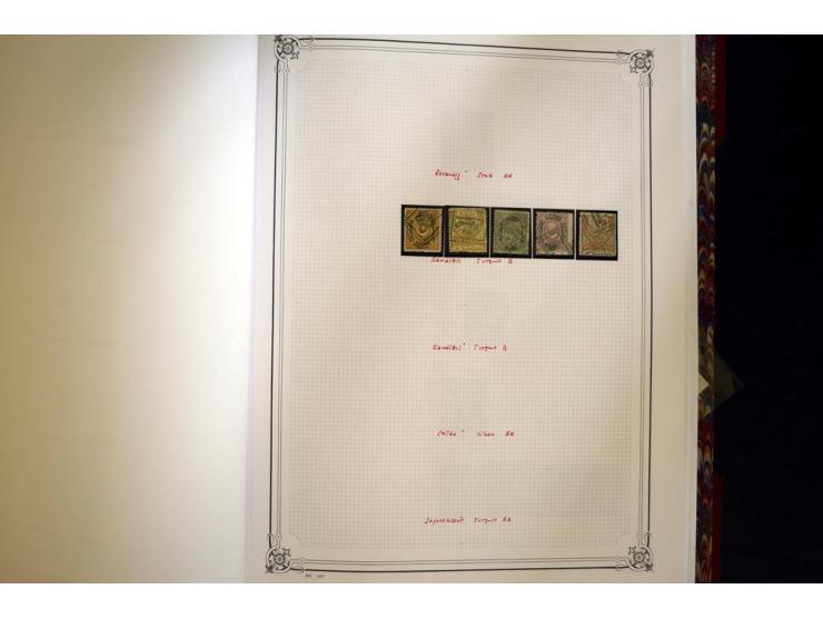 1865/1920,  Stempelsammlung nach Spezialkatalog Brand-Ceylan im Yvert-Album. Über 1500 sehr saubere klare Stempel meist auf M