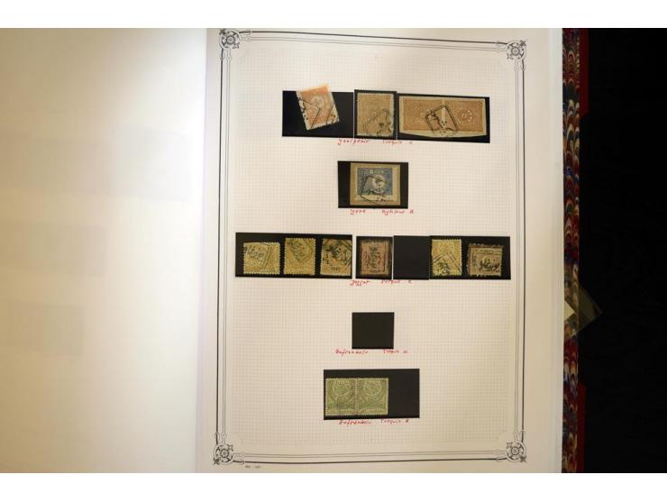 1865/1920,  Stempelsammlung nach Spezialkatalog Brand-Ceylan im Yvert-Album. Über 1500 sehr saubere klare Stempel meist auf M