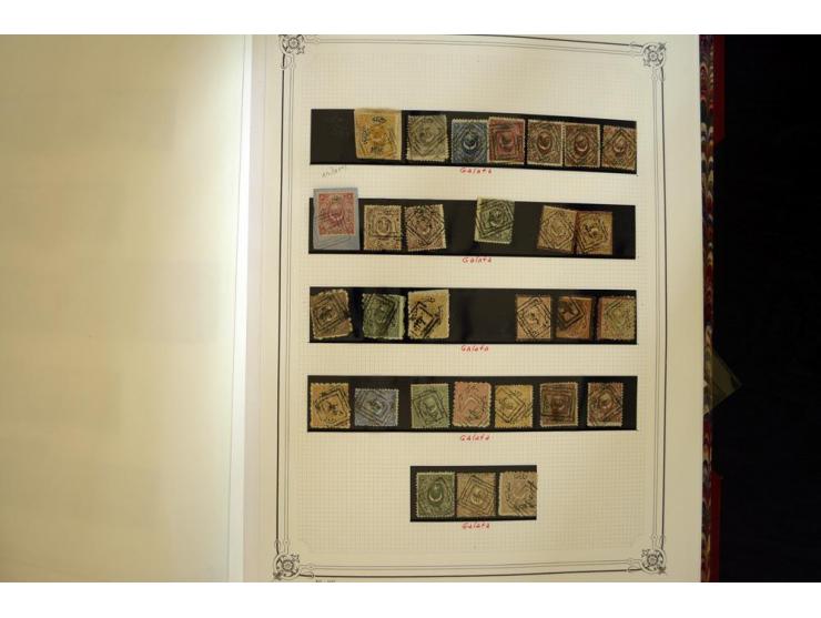 1865/1920,  Stempelsammlung nach Spezialkatalog Brand-Ceylan im Yvert-Album. Über 1500 sehr saubere klare Stempel meist auf M