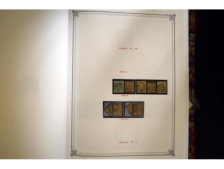1865/1920,  Stempelsammlung nach Spezialkatalog Brand-Ceylan im Yvert-Album. Über 1500 sehr saubere klare Stempel meist auf M