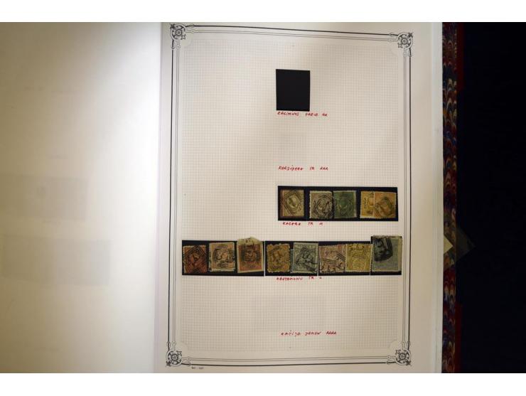 1865/1920,  Stempelsammlung nach Spezialkatalog Brand-Ceylan im Yvert-Album. Über 1500 sehr saubere klare Stempel meist auf M