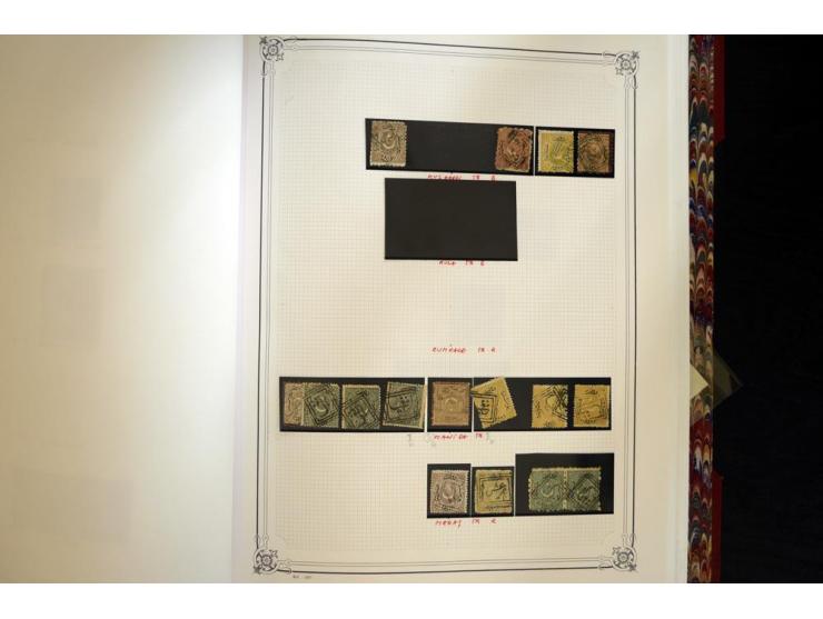 1865/1920,  Stempelsammlung nach Spezialkatalog Brand-Ceylan im Yvert-Album. Über 1500 sehr saubere klare Stempel meist auf M