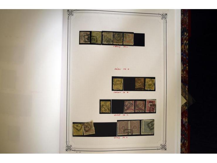 1865/1920,  Stempelsammlung nach Spezialkatalog Brand-Ceylan im Yvert-Album. Über 1500 sehr saubere klare Stempel meist auf M