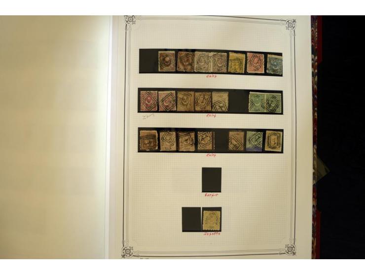 1865/1920,  Stempelsammlung nach Spezialkatalog Brand-Ceylan im Yvert-Album. Über 1500 sehr saubere klare Stempel meist auf M