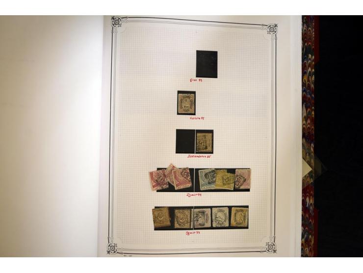 1865/1920,  Stempelsammlung nach Spezialkatalog Brand-Ceylan im Yvert-Album. Über 1500 sehr saubere klare Stempel meist auf M