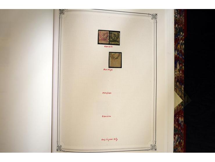 1865/1920,  Stempelsammlung nach Spezialkatalog Brand-Ceylan im Yvert-Album. Über 1500 sehr saubere klare Stempel meist auf M