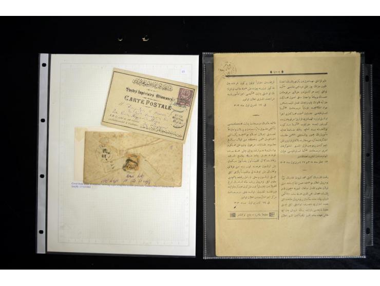 1863/1901, über 60 Briefe und Karten mit klassischen 'all Arabic'-Stempeln in diversen Typen, viele verschiedene Orte mit tei