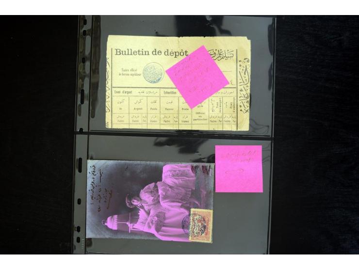 1876/1907 (about), 41 letters, covers, postcards, postal receipts and telegrams with negative seal cancellations incl. rare i