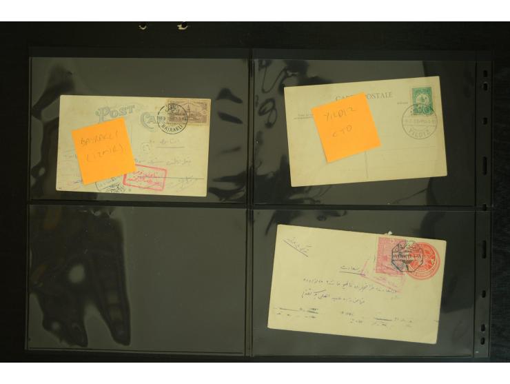1877/1915 (about), approx. 115 covers, postcards etc. with a wide range of cancellations, also better frankings, destinations