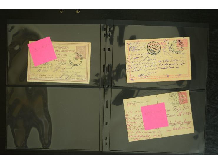 1877/1915 (about), approx. 115 covers, postcards etc. with a wide range of cancellations, also better frankings, destinations