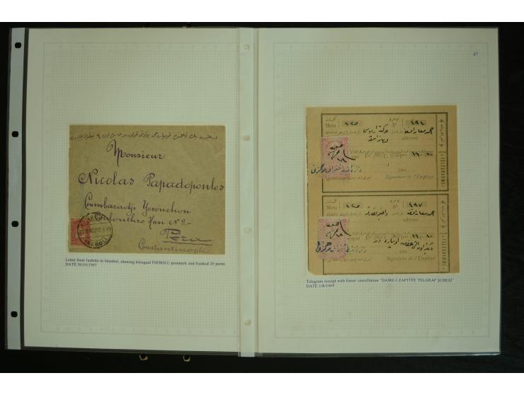 1877/1915 (about), approx. 115 covers, postcards etc. with a wide range of cancellations, also better frankings, destinations