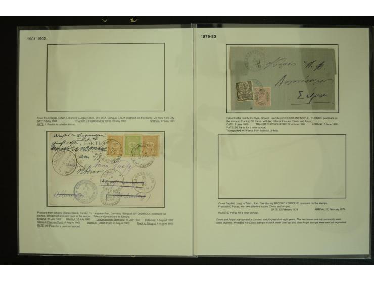 1877/1915 (about), approx. 115 covers, postcards etc. with a wide range of cancellations, also better frankings, destinations