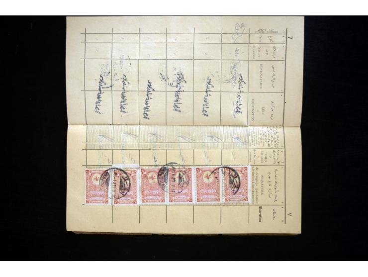 1892/1915 (ca.), 15 Briefe, Karten und ein Briefstück Militärpost, Schiffspost, Bahnpost etc., dazu Einschreib-Einlieferungsb