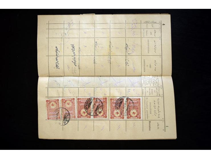 1892/1915 (ca.), 15 Briefe, Karten und ein Briefstück Militärpost, Schiffspost, Bahnpost etc., dazu Einschreib-Einlieferungsb