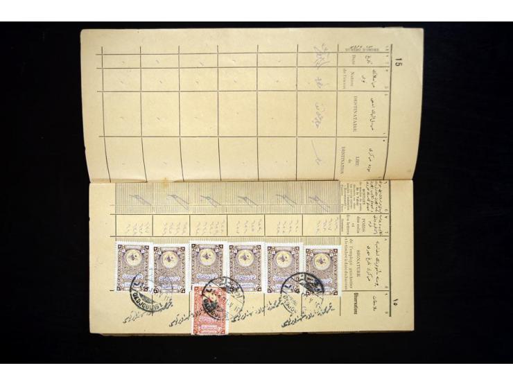 1892/1915 (ca.), 15 Briefe, Karten und ein Briefstück Militärpost, Schiffspost, Bahnpost etc., dazu Einschreib-Einlieferungsb