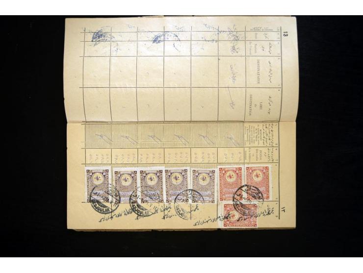1892/1915 (ca.), 15 Briefe, Karten und ein Briefstück Militärpost, Schiffspost, Bahnpost etc., dazu Einschreib-Einlieferungsb