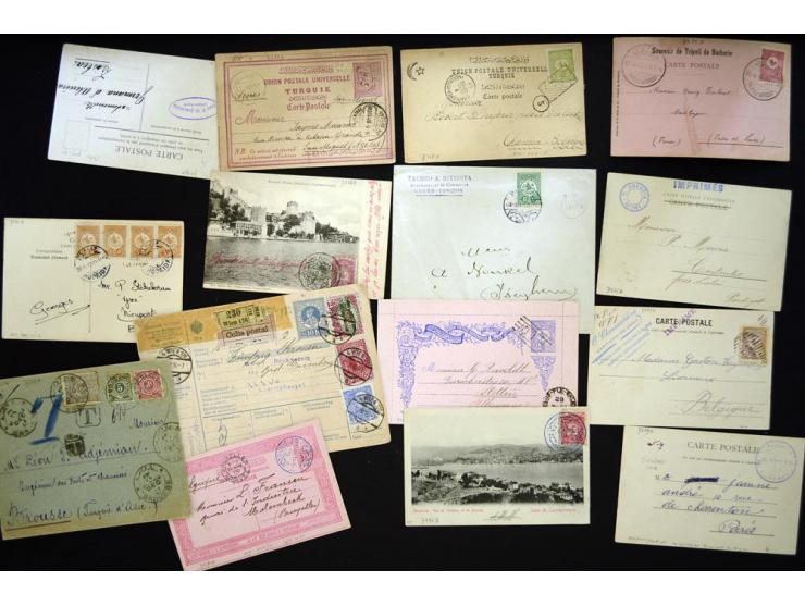 1897/1916, Partie mit 15 Briefen, Karten und Ganzsachen aus bzw. in die Türkei mit Schwerpunkt, augenscheinlich nur verschied