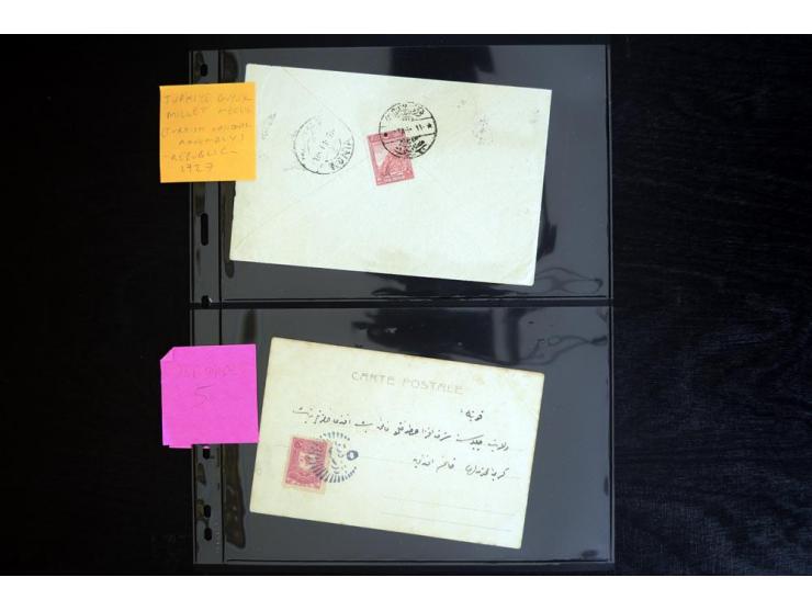 ISTANBUL: 1860/1918 (ca.), very interesting group of 39 letters and cards incl. rare cancellation as "AYIA", "TRIADA CADIKEUY