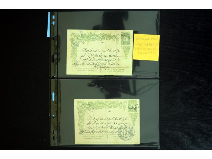 ISTANBUL: 1860/1918 (ca.), very interesting group of 39 letters and cards incl. rare cancellation as "AYIA", "TRIADA CADIKEUY