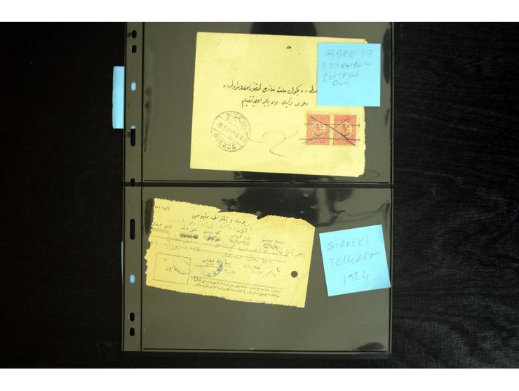 ISTANBUL: 1860/1918 (ca.), very interesting group of 39 letters and cards incl. rare cancellation as "AYIA", "TRIADA CADIKEUY