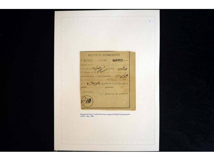 ISTANBUL: 1860/1918 (ca.), very interesting group of 39 letters and cards incl. rare cancellation as "AYIA", "TRIADA CADIKEUY