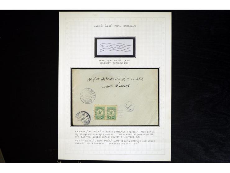 ISTANBUL: 1860/1918 (ca.), very interesting group of 39 letters and cards incl. rare cancellation as "AYIA", "TRIADA CADIKEUY