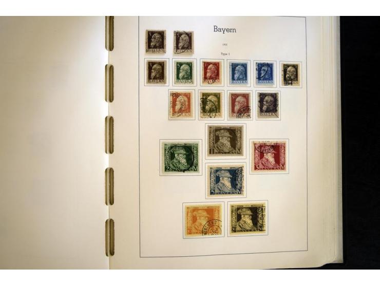 Baden bis Württemberg, hauptsächlich gestempelte Sammlung, dabei u.a. Bergedorf Mi.-Nr. 4 gestempelt, sign. Mozek BPP sowie S