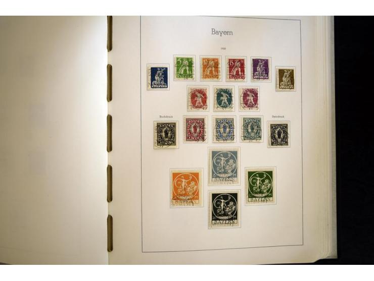 Baden bis Württemberg, hauptsächlich gestempelte Sammlung, dabei u.a. Bergedorf Mi.-Nr. 4 gestempelt, sign. Mozek BPP sowie S