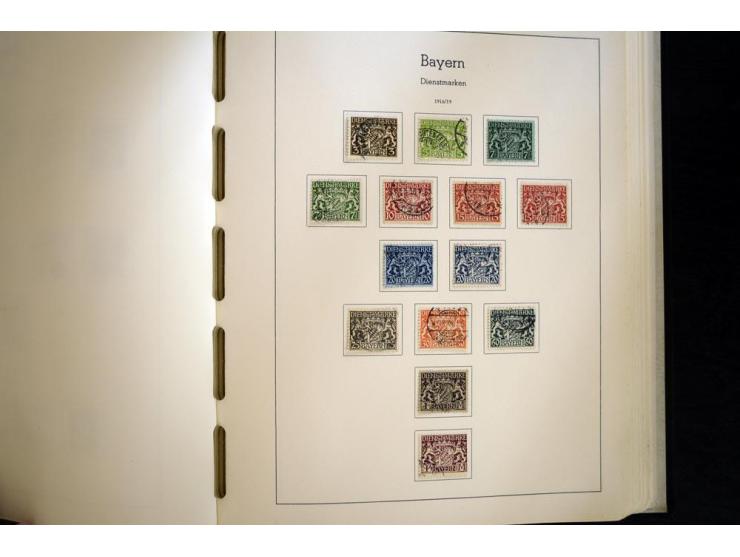 Baden bis Württemberg, hauptsächlich gestempelte Sammlung, dabei u.a. Bergedorf Mi.-Nr. 4 gestempelt, sign. Mozek BPP sowie S