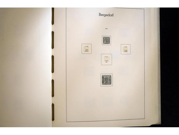 Baden bis Württemberg, hauptsächlich gestempelte Sammlung, dabei u.a. Bergedorf Mi.-Nr. 4 gestempelt, sign. Mozek BPP sowie S