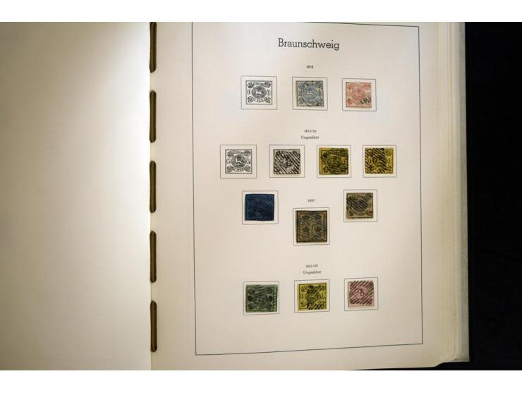 Baden bis Württemberg, hauptsächlich gestempelte Sammlung, dabei u.a. Bergedorf Mi.-Nr. 4 gestempelt, sign. Mozek BPP sowie S