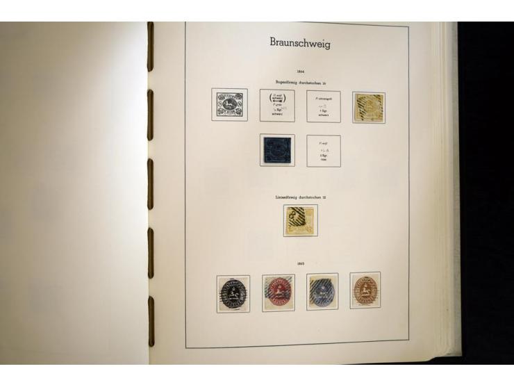 Baden bis Württemberg, hauptsächlich gestempelte Sammlung, dabei u.a. Bergedorf Mi.-Nr. 4 gestempelt, sign. Mozek BPP sowie S