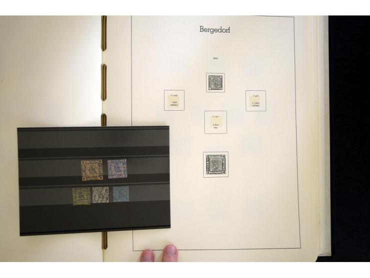 Baden bis Württemberg, hauptsächlich gestempelte Sammlung, dabei u.a. Bergedorf Mi.-Nr. 4 gestempelt, sign. Mozek BPP sowie S