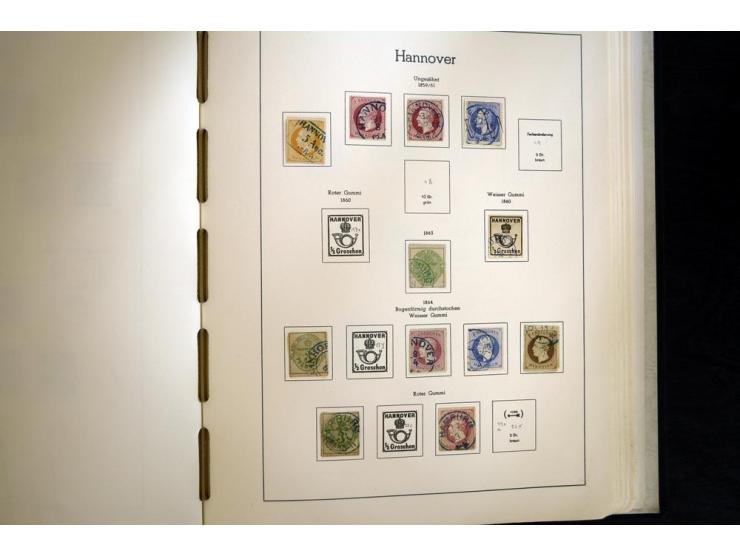 Baden bis Württemberg, hauptsächlich gestempelte Sammlung, dabei u.a. Bergedorf Mi.-Nr. 4 gestempelt, sign. Mozek BPP sowie S